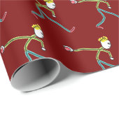 Bocce Ball Stickman ラッピングペーパー (ロールコーナー)