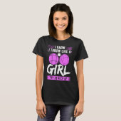 Bocce Ball Throw Like A Girl Boccia Player Tシャツ (正面フル)