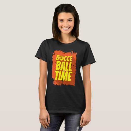 Bocce Ball Time Bocce Ball Player Tシャツ (正面フル)