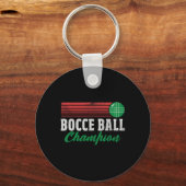 Bocce Byll Champion Italian Bocci Player Champ Dis キーホルダー (正面)