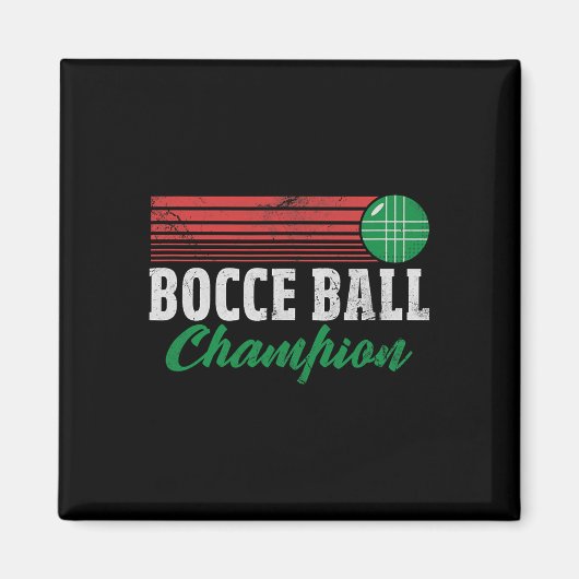 Bocce Byll Champion Italian Bocci Player Champ Dis マグネット (正面)