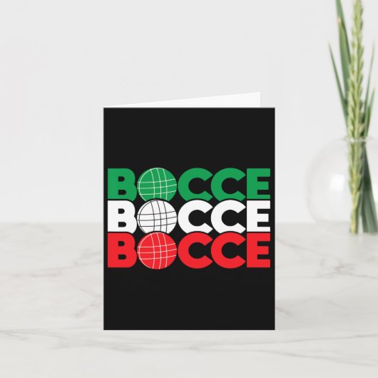 Bocce - Byll Game Enthusiast Lawn Bowling Boule Bo カード (正面)