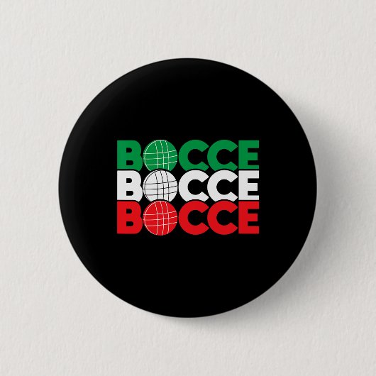 Bocce - Byll Game Enthusiast Lawn Bowling Boule Bo 缶バッジ (正面)