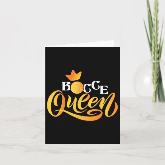Bocce Queen - Lawn Bowling Game Boule Byll Game En カード (正面)
