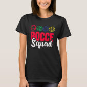 Bocce Squad Boule Boccia Petanque for Men Women Tシャツ (正面)