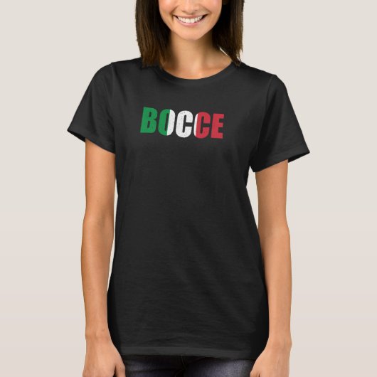 Bocci Game  Bocce Sport Fan Italian Bowling Bocce  Tシャツ (正面)