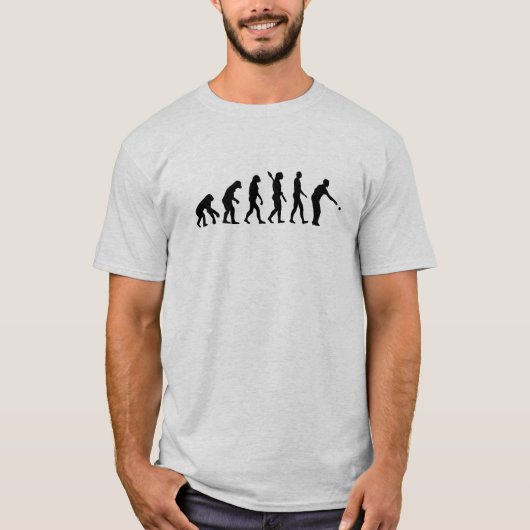 Bocciaのbouleの進化 Tシャツ (正面)