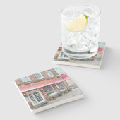 Bocci's Charleston, SC.コースター. ストーンコースター (横)