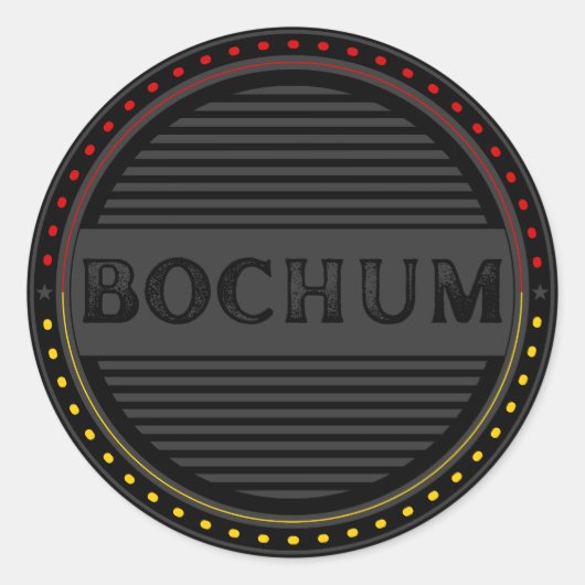 Bochum City Pride Emblem – German Identity ラウンドシール (正面)