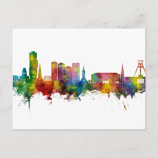 Bochum Germany Skyline ポストカード (正面)