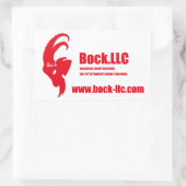 Bock.LLC オリジナルステッカー 長方形シール (バッグ)