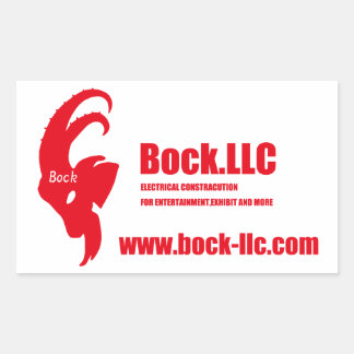 Bock.LLC オリジナルステッカー 長方形シール