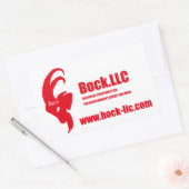 Bock.LLC オリジナルステッカー 長方形シール (封筒)