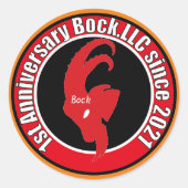 Bock.LLC　1st Anniversary ステッカー (正面)