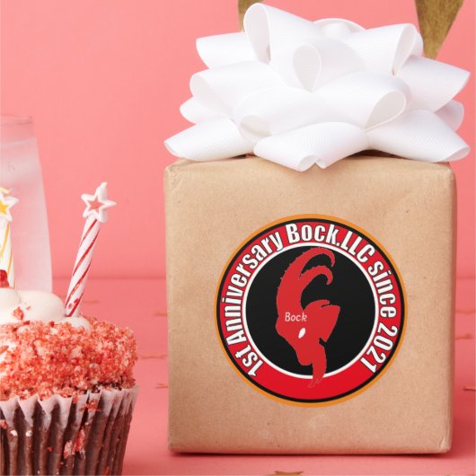 Bock.LLC　1st Anniversary ステッカー (パーティー)