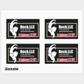 Bock.LLC　1st Anniversary ステッカー　スクエア 長方形シール (シート)