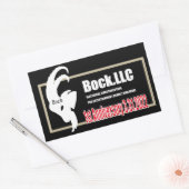 Bock.LLC　1st Anniversary ステッカー　スクエア 長方形シール (封筒)