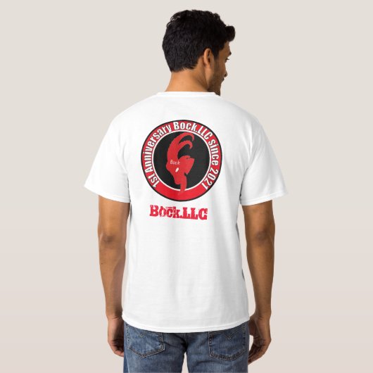 Bock.LLC 1st Anniversary Tシャツ (裏面フル)