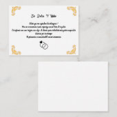 Boda con lista de regalos ノートカード (正面/裏面)