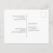 boda de oroの日付を保存 インビテーションポストカード (裏面)