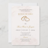 Boda de oro editable 招待状 (正面)