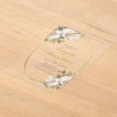 boda de oro rustica acrilico アクリル招待状 (レイダウン)