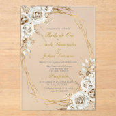 Boda de oro wedding acrylic invitation アクリル招待状 (正面)