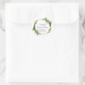 Boda en Oro hojas primavera ラウンドシール (バッグ)