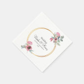 Boda en Oro y Acuarela primavera スタンダードカクテルナプキン (角)