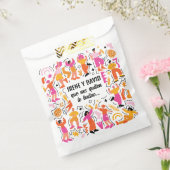 Boda Festivalera - Baile Disco - Naranja y Rosa フェイバーバッグ (封をした状態)