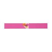 Boda Festivalera Corazón Naranja y Rosa (Spanish) 招待状ベリーバンド (フラット)