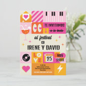Boda Festivalera Naranja y Rosa (Spanish language) 招待状 (スタンド正面)