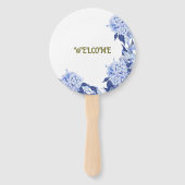 Boda floral morado de primavera con ducha dulce ハンドファン (裏面)