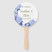 Boda floral morado de primavera con ducha dulce ハンドファン (正面)