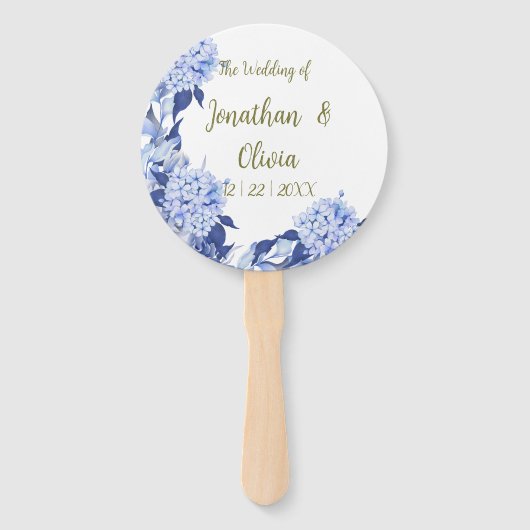 Boda floral morado de primavera con ducha dulce ハンドファン (正面)