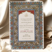 Boda islámico verde sabio otomano turco 招待状