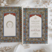Boda islámico verde sabio otomano turco 招待状