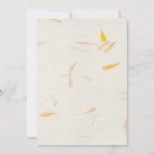 Boda Otoñal con pétalos 招待状 (裏面)