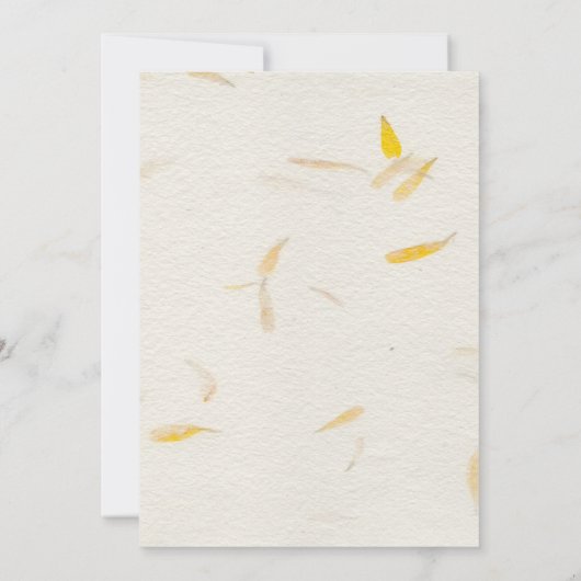 Boda Otoñal con pétalos 招待状 (裏面)