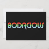 Bodacious 80sレトロ 招待状 (正面)