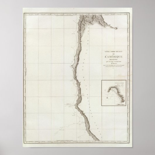 Bodega Bay California to Cape Lookout Oregon ポスター (正面)