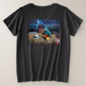 Bodegón a espátula プラスサイズTシャツ (デザイン裏面)