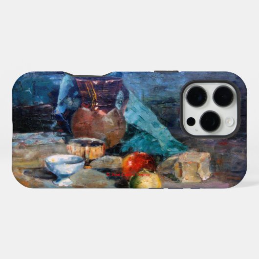 Bodegón a espátula iPhoneケース (裏面横)