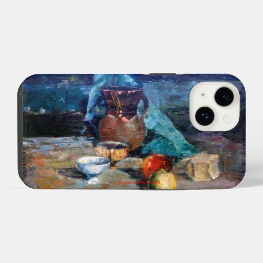 Bodegón a espátula iPhoneケース (裏面横)