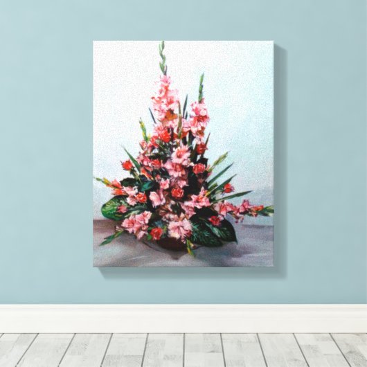 Bodegón de flores キャンバスプリント (インサイチュ (ウッドフロア))