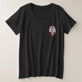 Bodegón de flores プラスサイズTシャツ (デザイン正面)