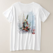 Bodegón de flores プラスサイズTシャツ (デザイン裏面)