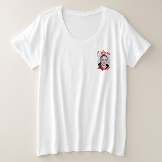 Bodegón de flores プラスサイズTシャツ (デザイン正面)