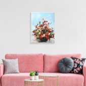 Bodegón de flores/Still life of flowers キャンバスプリント (インサイチュ (リビング))