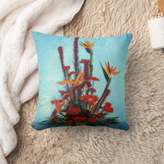 Bodegón de flores/Still life of flowers クッション (ブランケット)